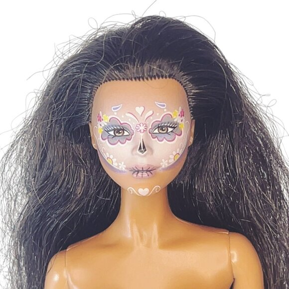 Barbie Dia De Los Muertos Doll Nude Model Muse Victoria Face 2022 - Picture 2 of 5